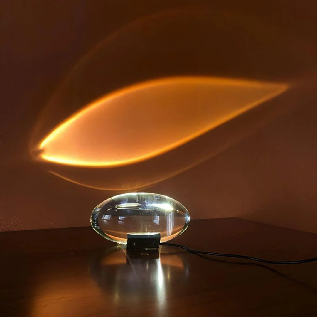Binnen kristallen LED tafellamp