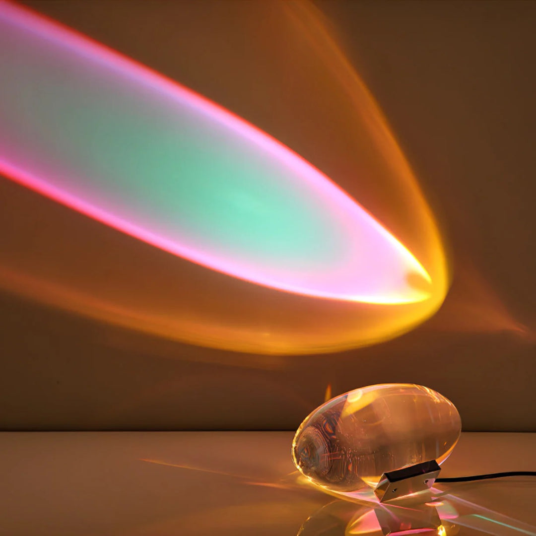 Binnen kristallen LED tafellamp