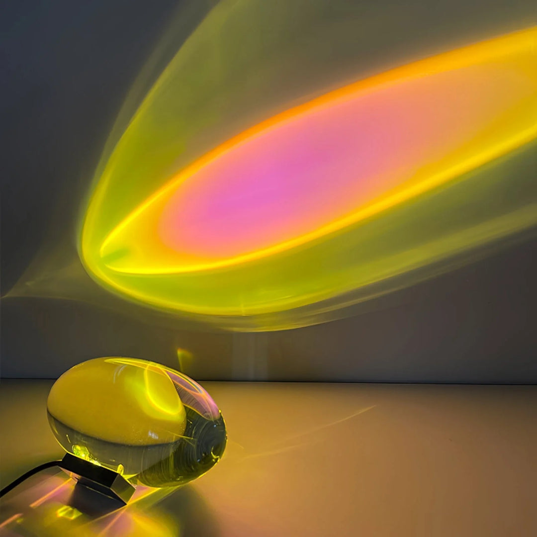 Binnen kristallen LED tafellamp