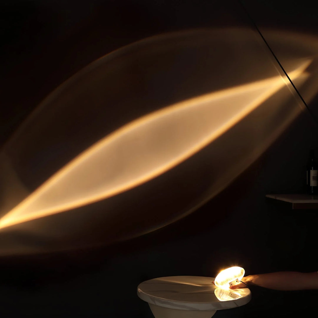 Binnen kristallen LED tafellamp