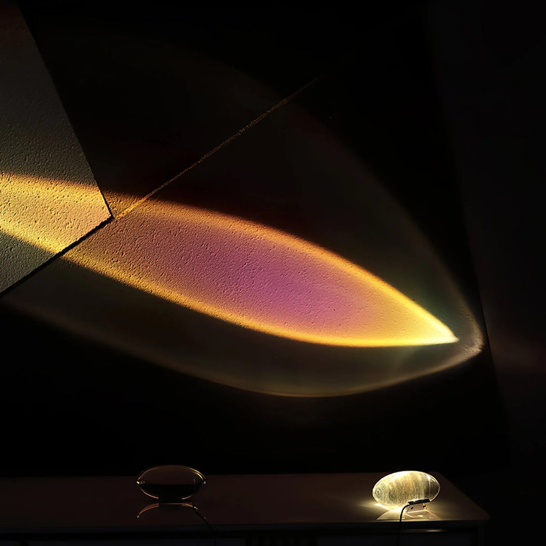 Binnen kristallen LED tafellamp