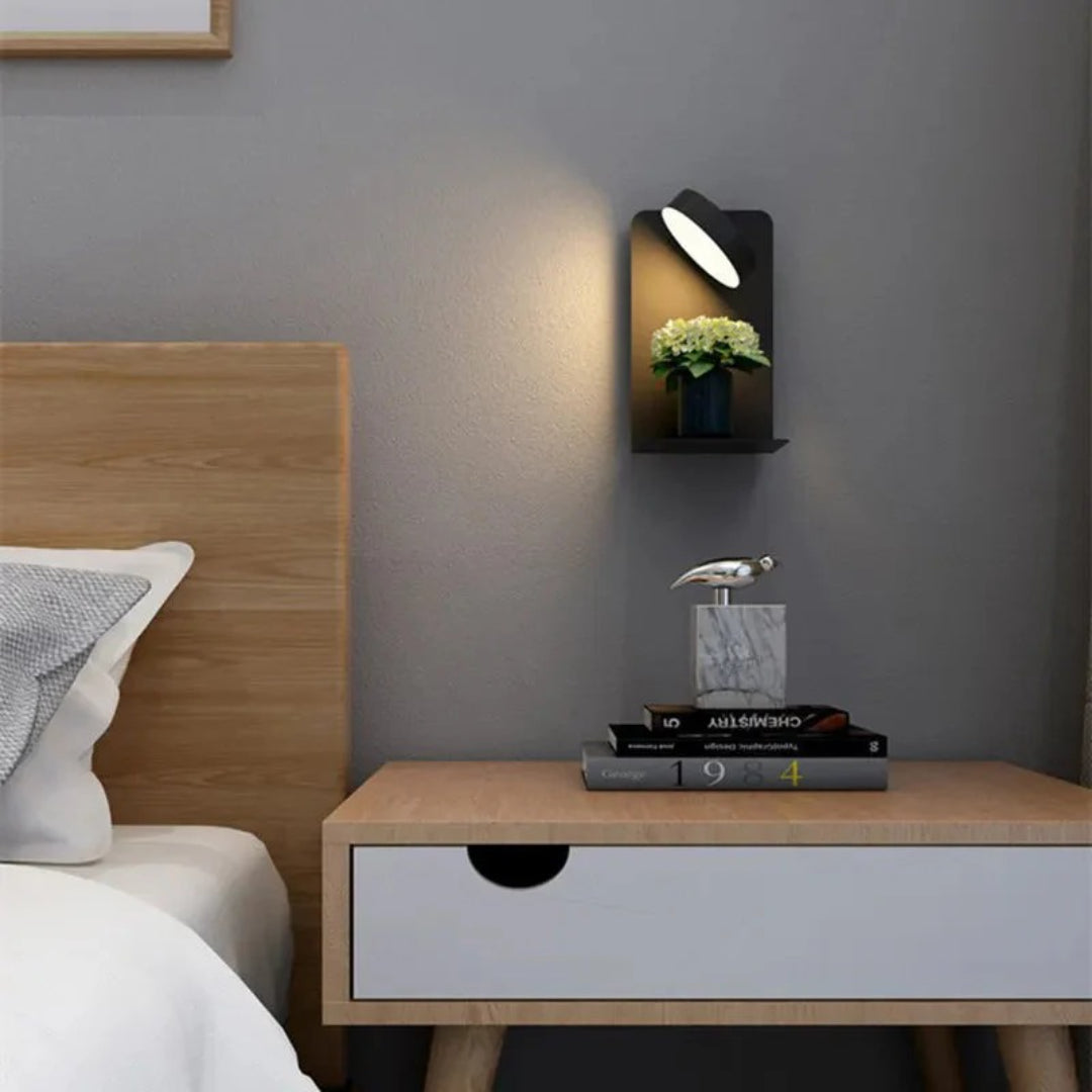 Minimalistische LED wandlamp met oplader