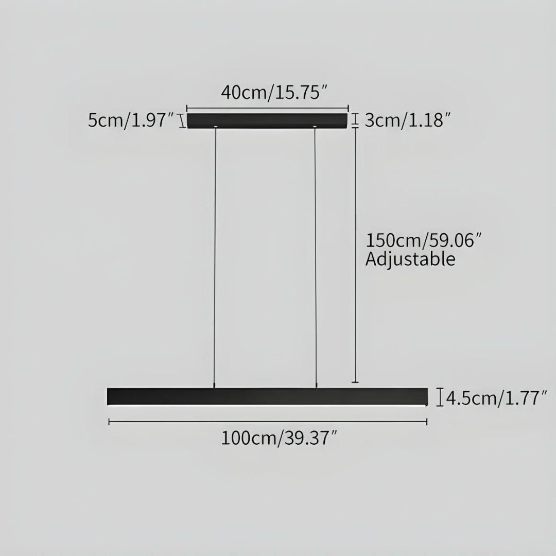 Minimalistische Lineaire LED Hanglamp