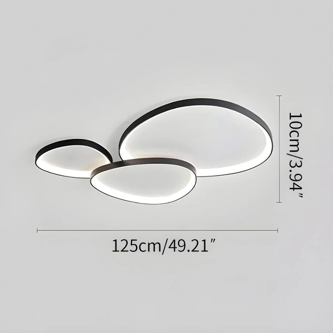 Minimalistische Ovale LED Plafondlamp