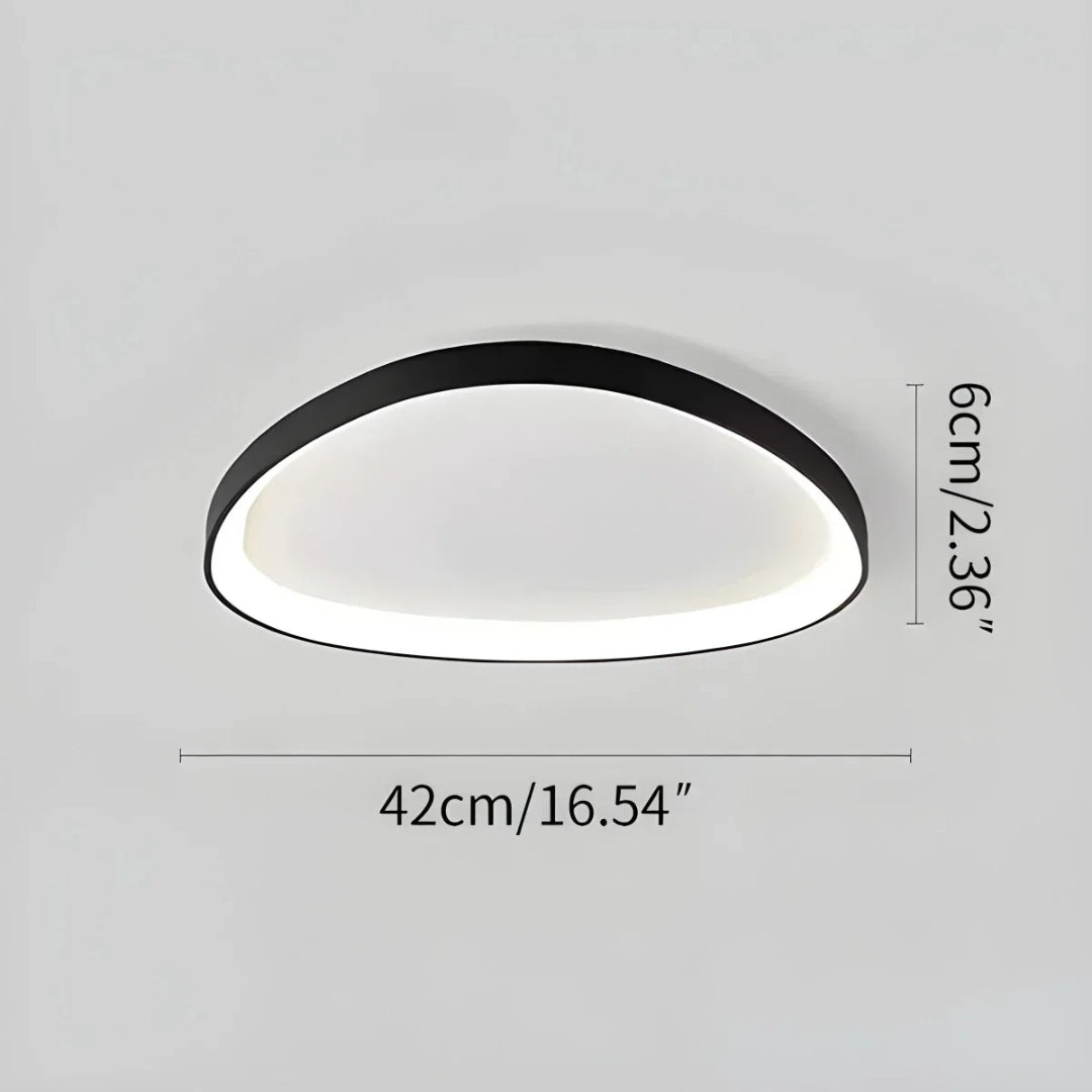 Minimalistische Ovale LED Plafondlamp