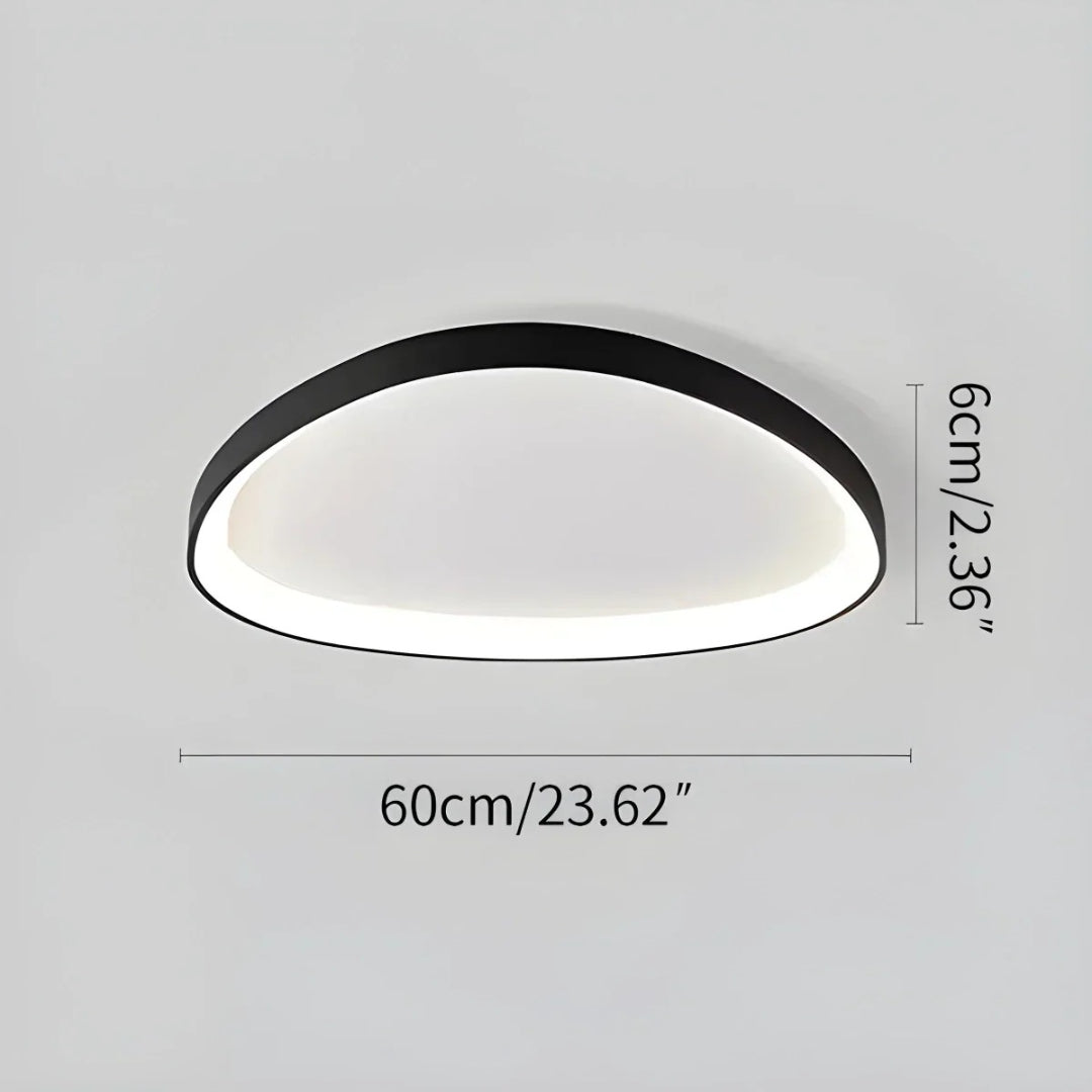 Minimalistische Ovale LED Plafondlamp