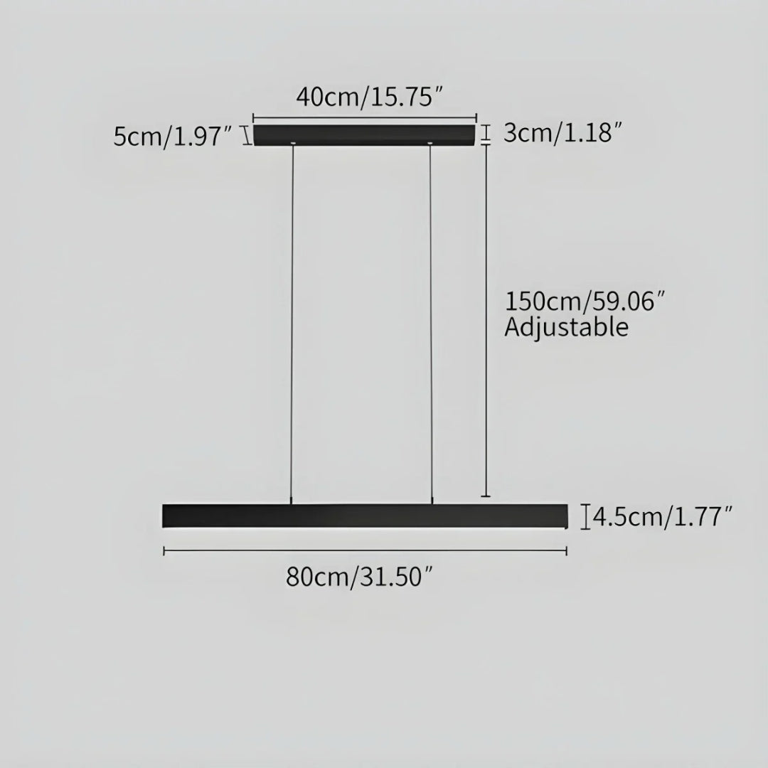 Minimalistische Lineaire LED Hanglamp