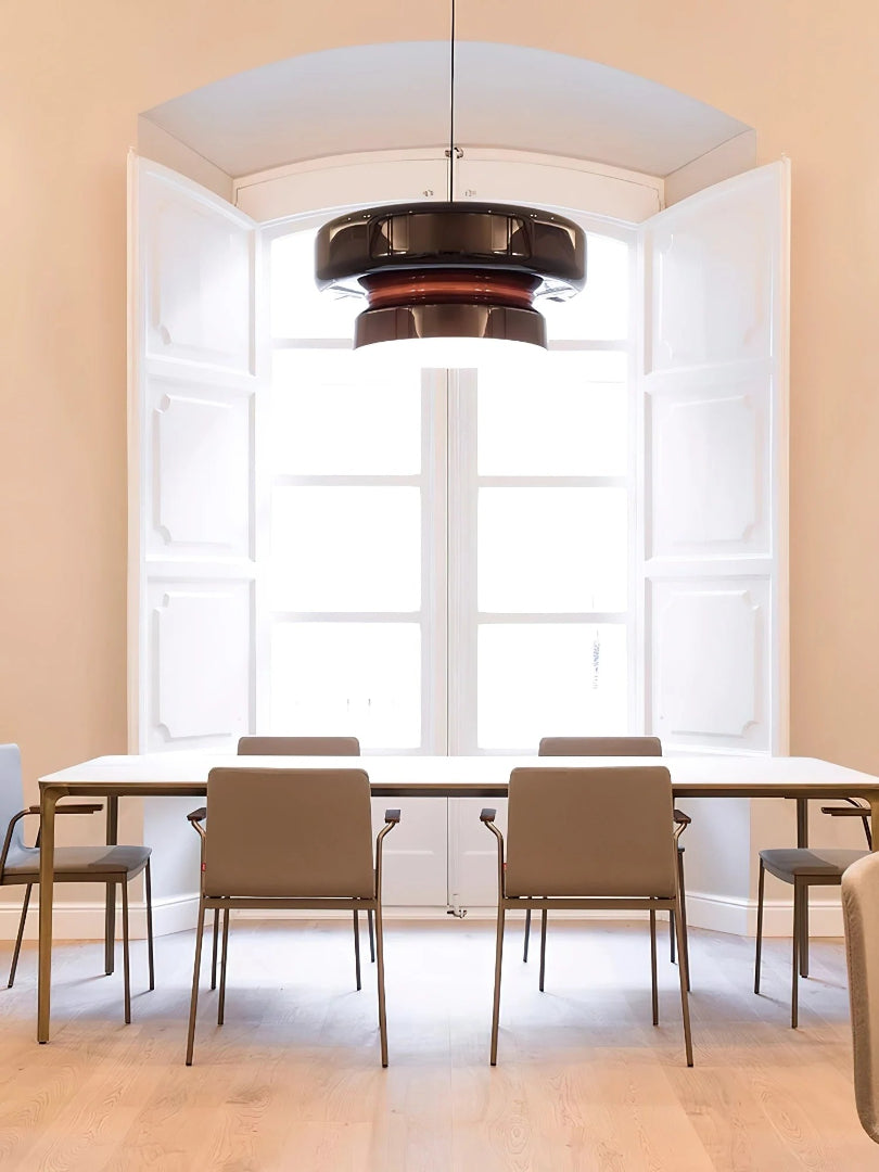 Moderne Amber Glazen Hanglamp