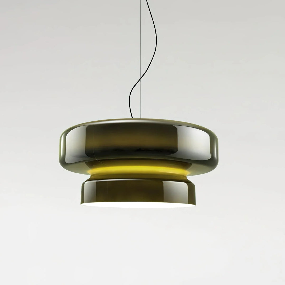Moderne Amber Glazen Hanglamp
