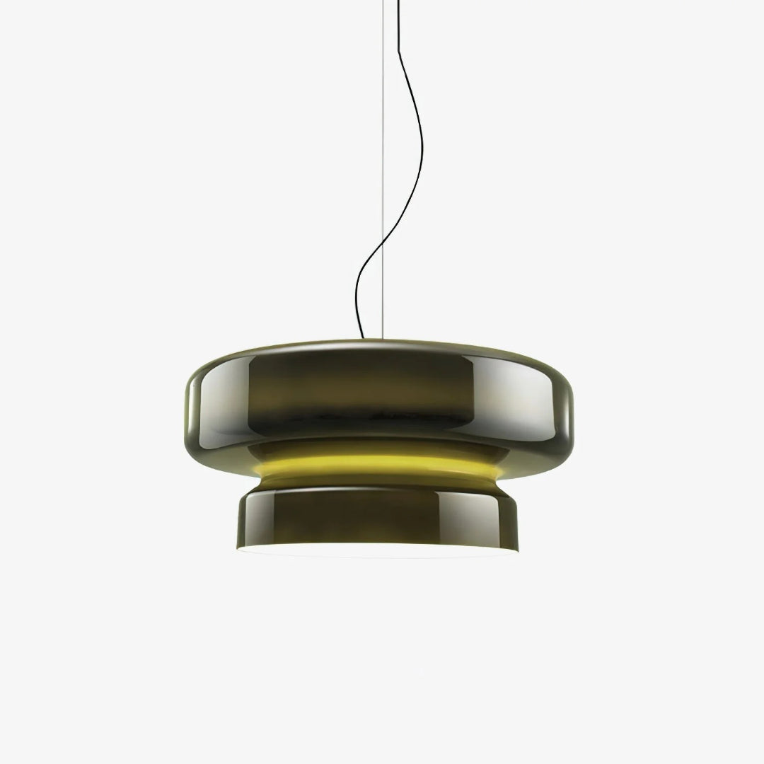 Moderne Amber Glazen Hanglamp