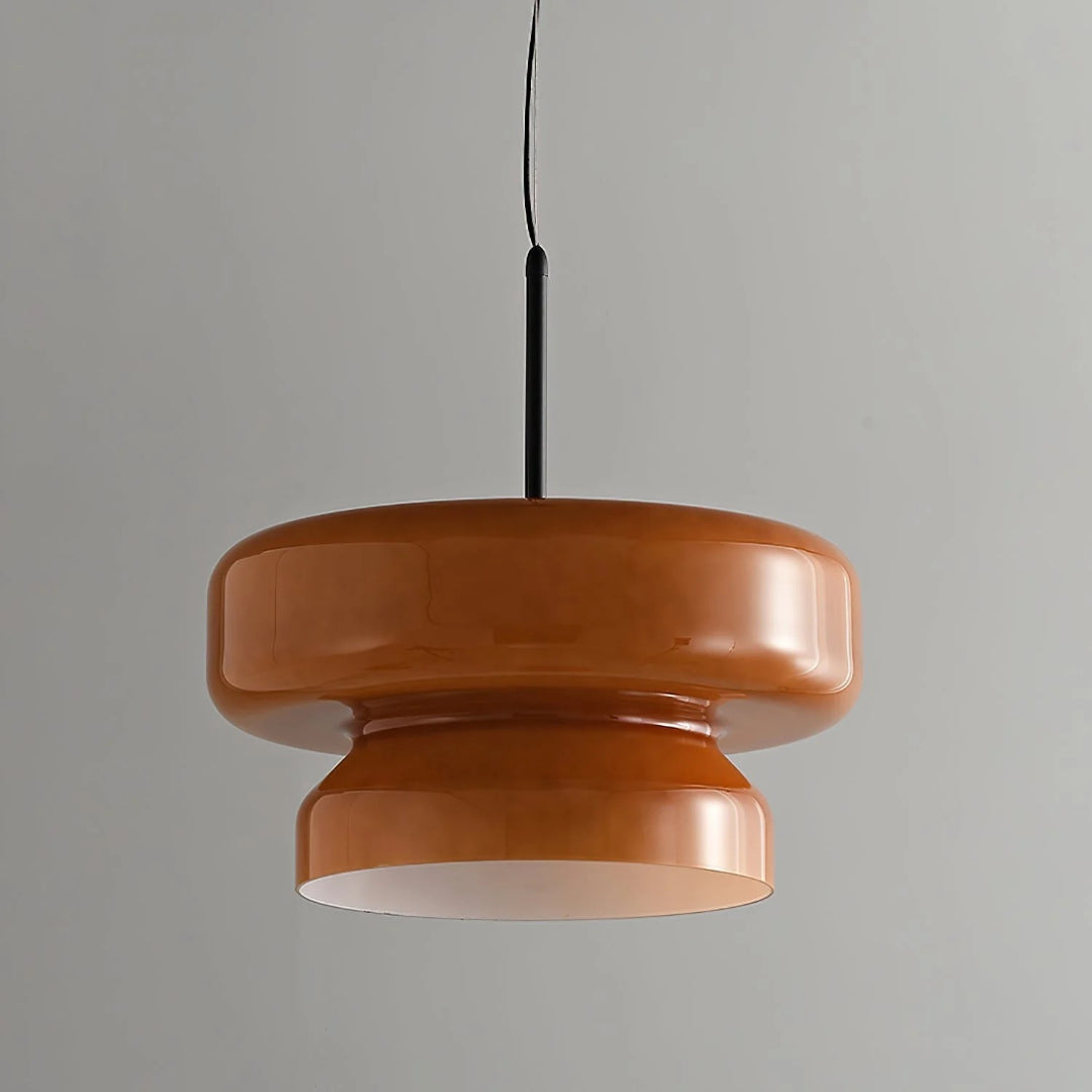 Moderne Amber Glazen Hanglamp