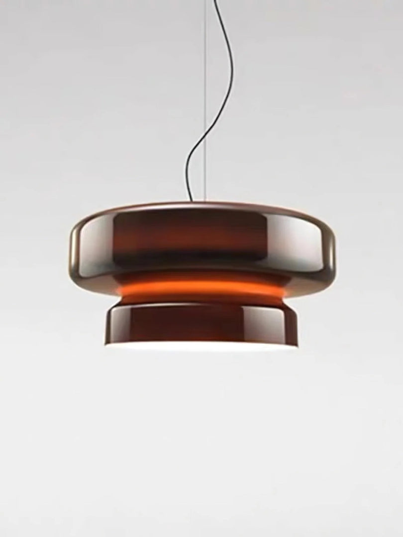 Moderne Amber Glazen Hanglamp
