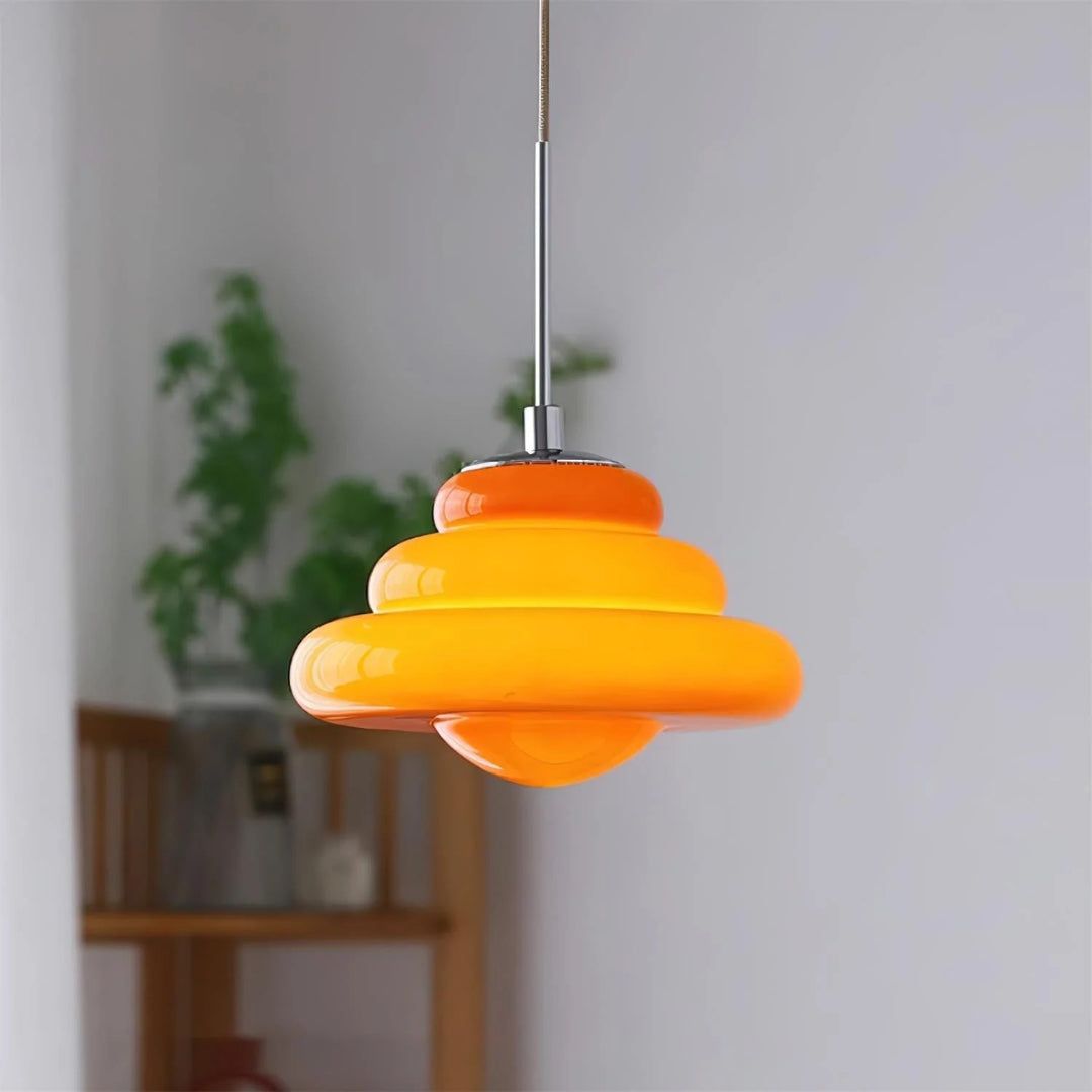 Retro Glazen Hanglamp