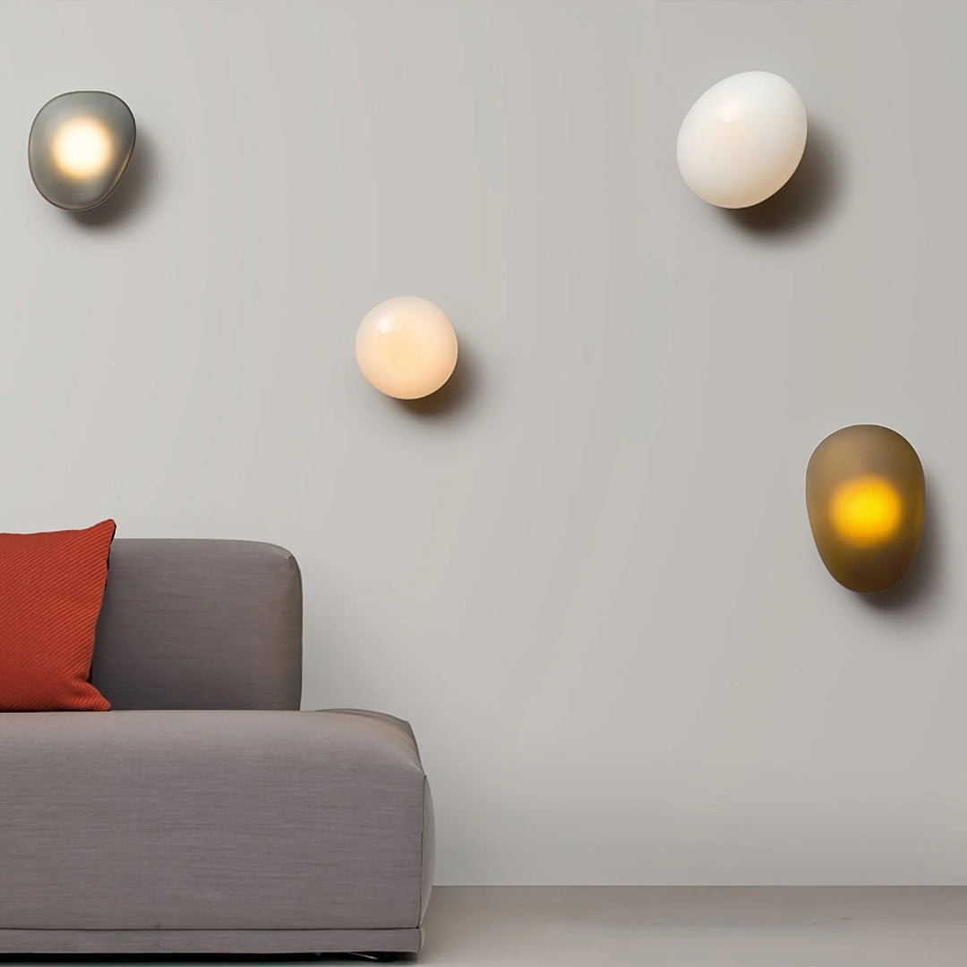 Ovale Glazen Wandlamp