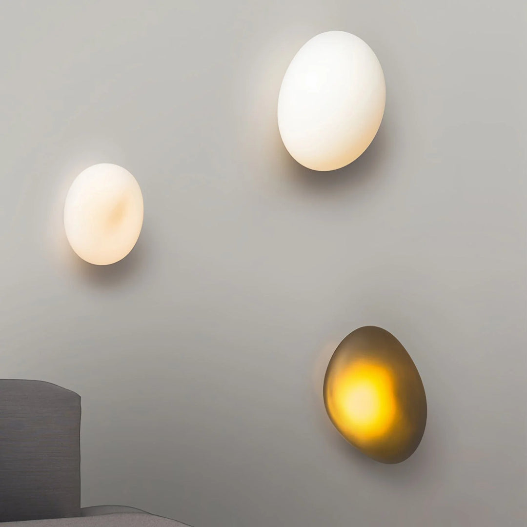 Ovale Glazen Wandlamp