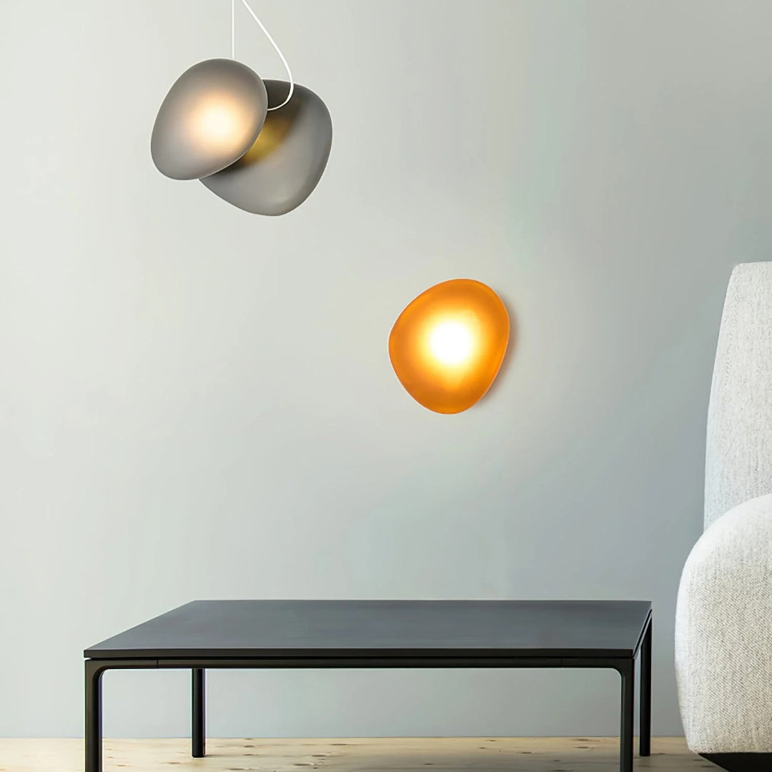 Ovale Glazen Wandlamp