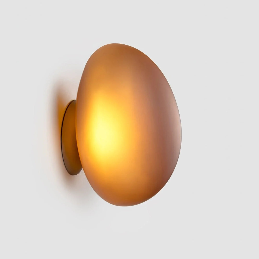 Ovale Glazen Wandlamp