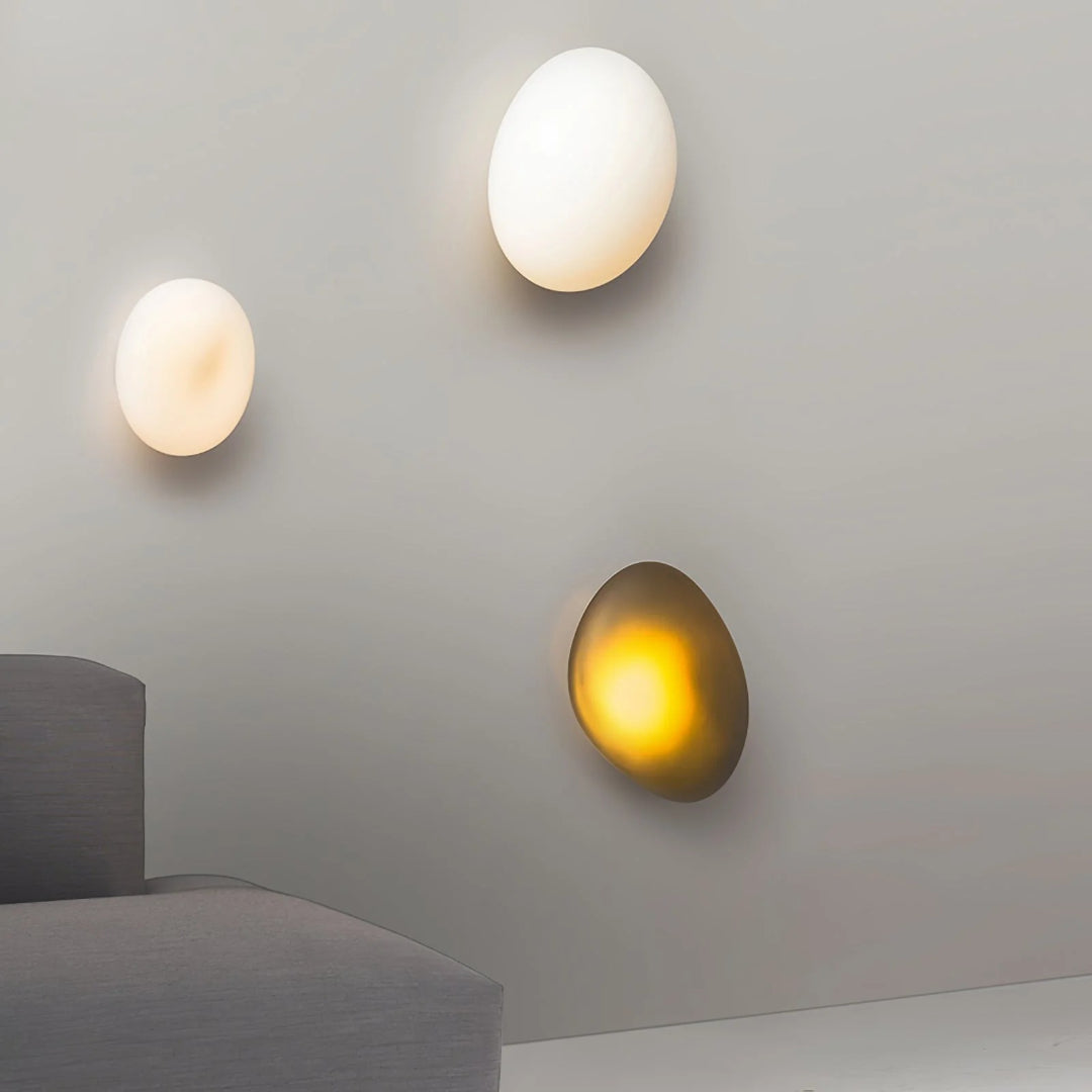 Ovale Glazen Wandlamp