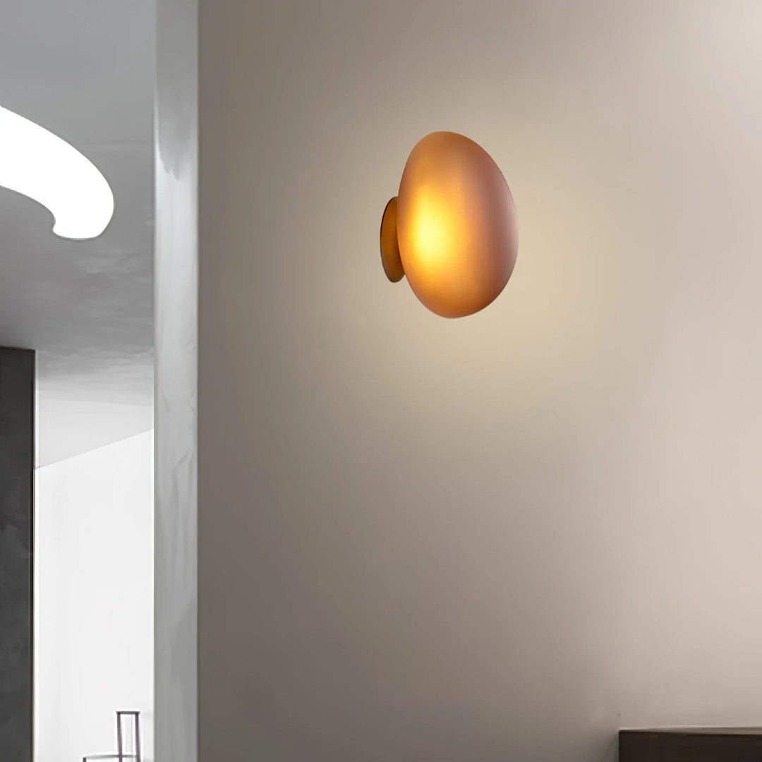 Ovale Glazen Wandlamp