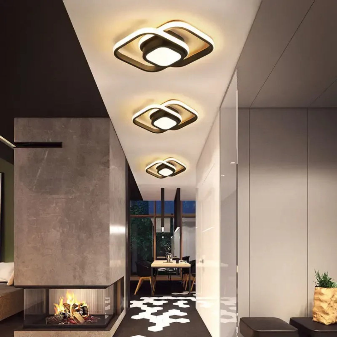 Hedendaagse Dubbele Ring Plafondlamp