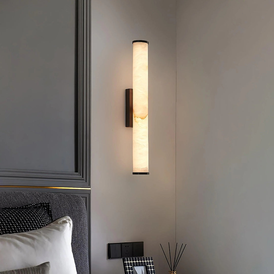 Verticale Marmeren Wandlamp