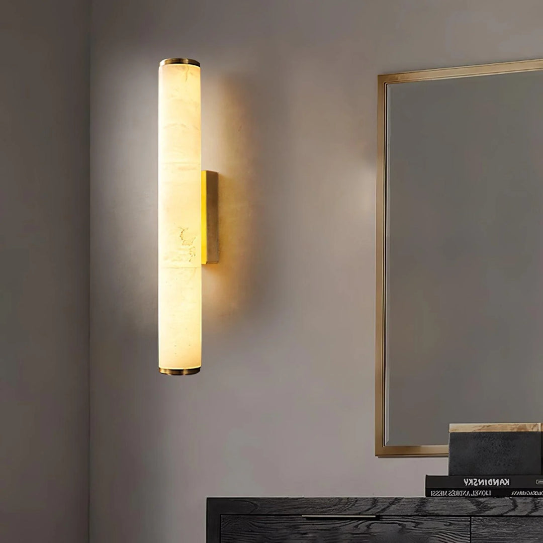 Verticale Marmeren Wandlamp