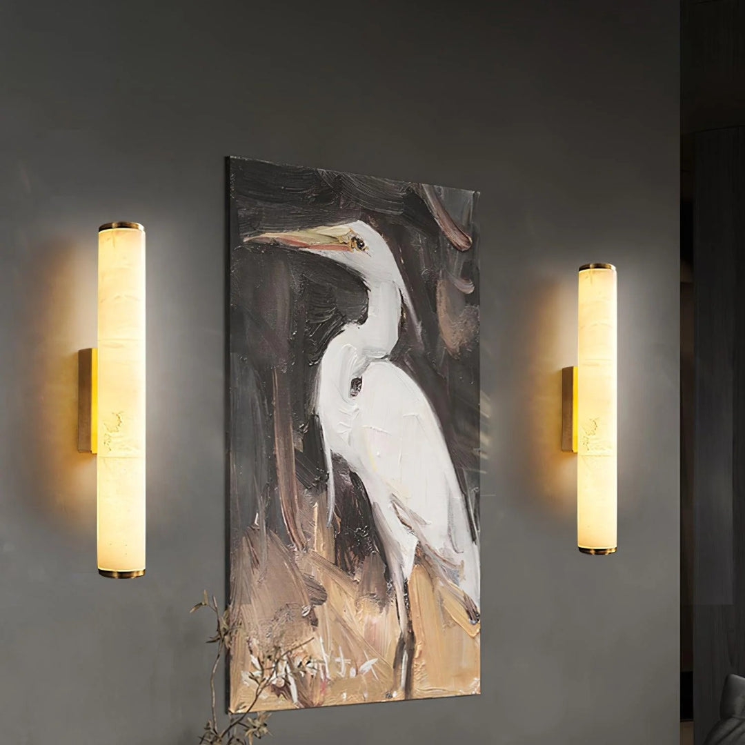 Verticale Marmeren Wandlamp