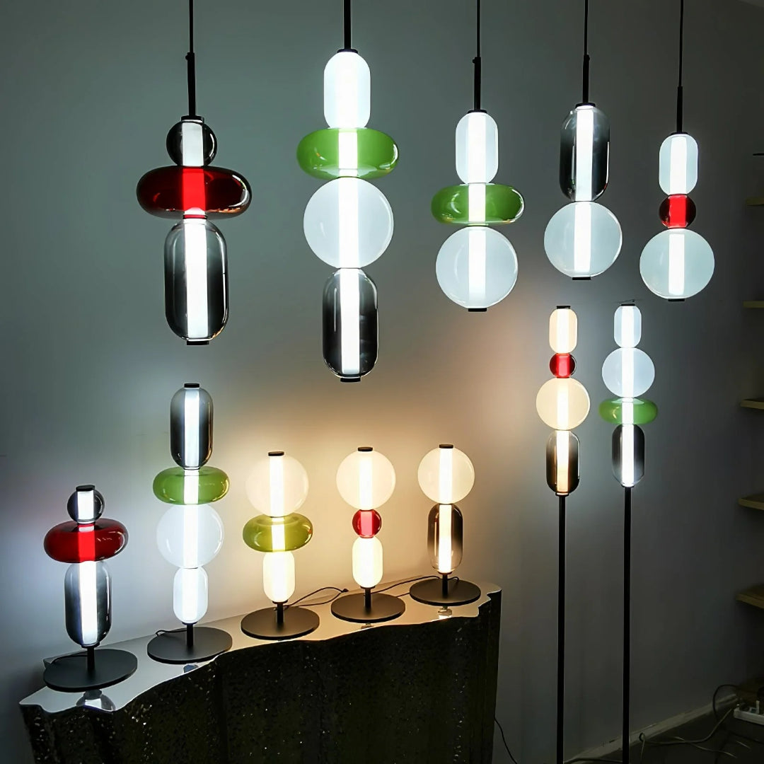Moderne Glazen Vloerlamp
