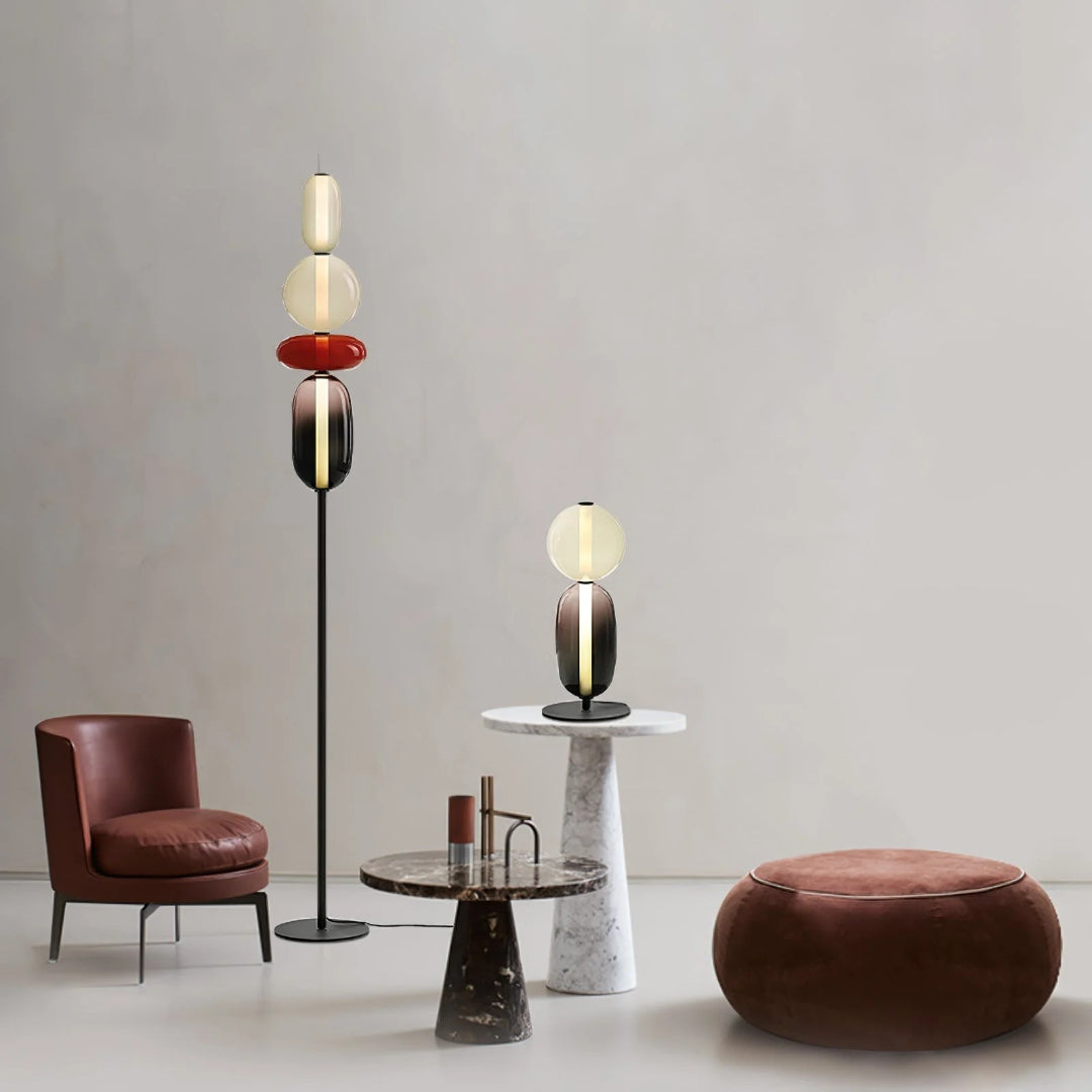 Moderne Glazen Vloerlamp