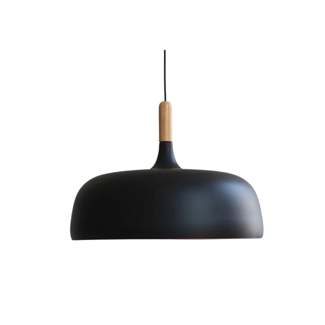 Japandi Houten Metalen Hanglamp