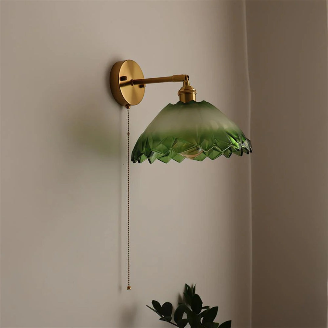 Getextureerde Glazen Wandlamp
