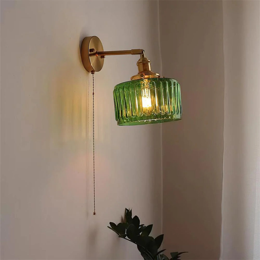 Getextureerde Glazen Wandlamp