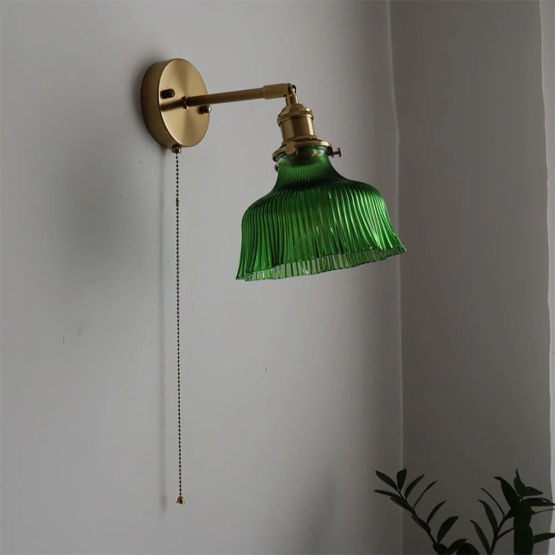 Getextureerde Glazen Wandlamp