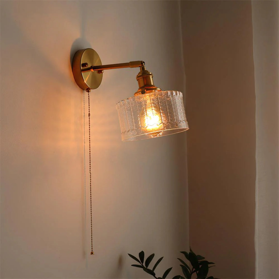 Getextureerde Glazen Wandlamp
