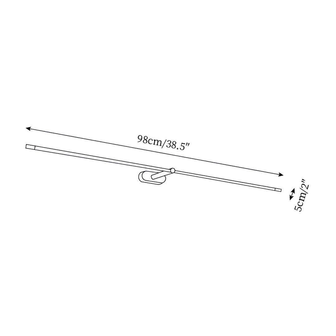 Moderne slanke LED-wandlamp