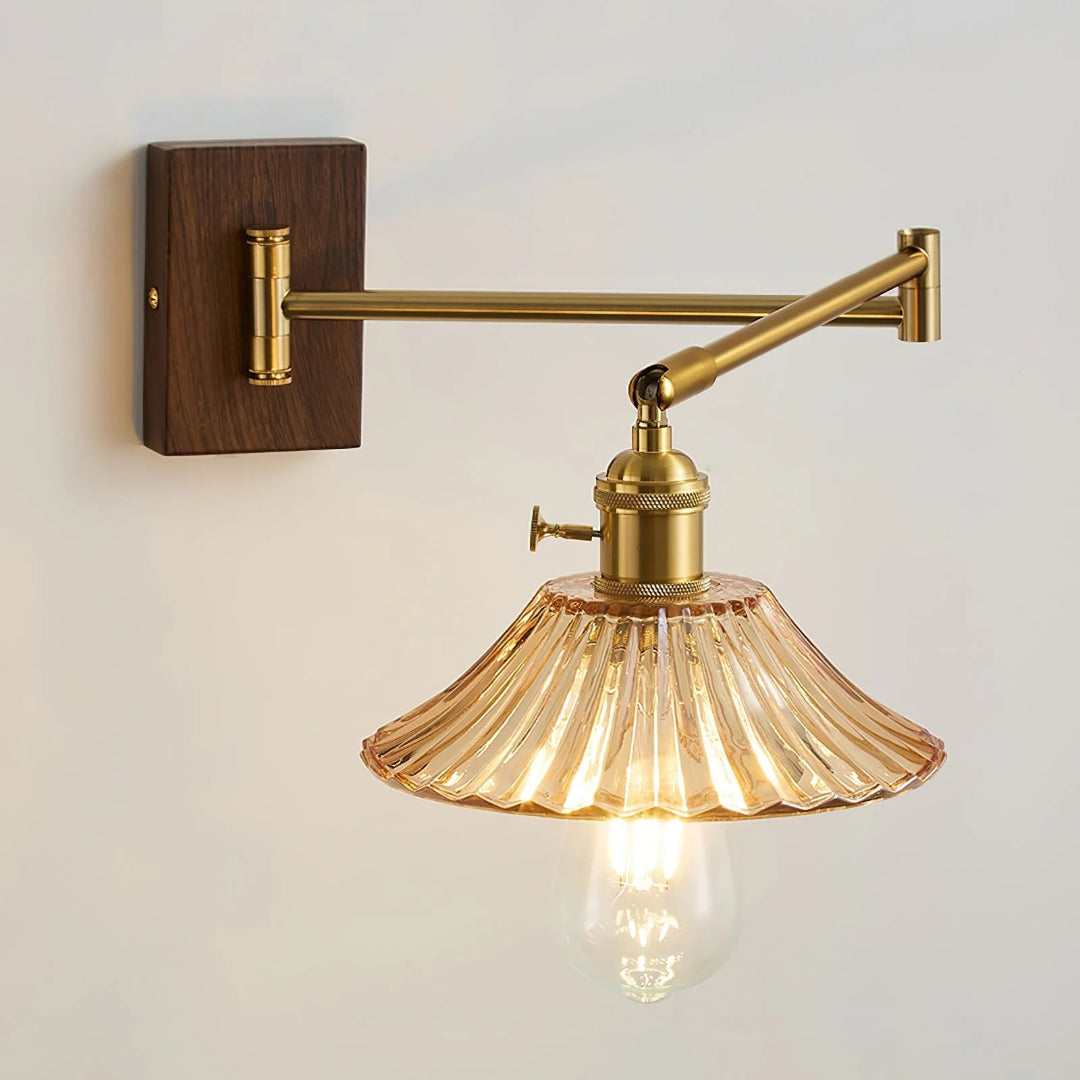 Industriële Glazen Wandlamp