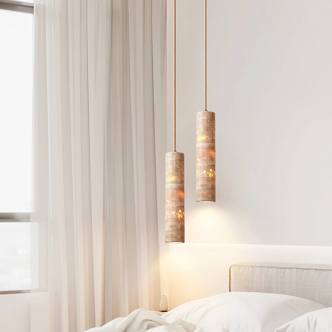 Cilinder Natuurstenen Hanglamp