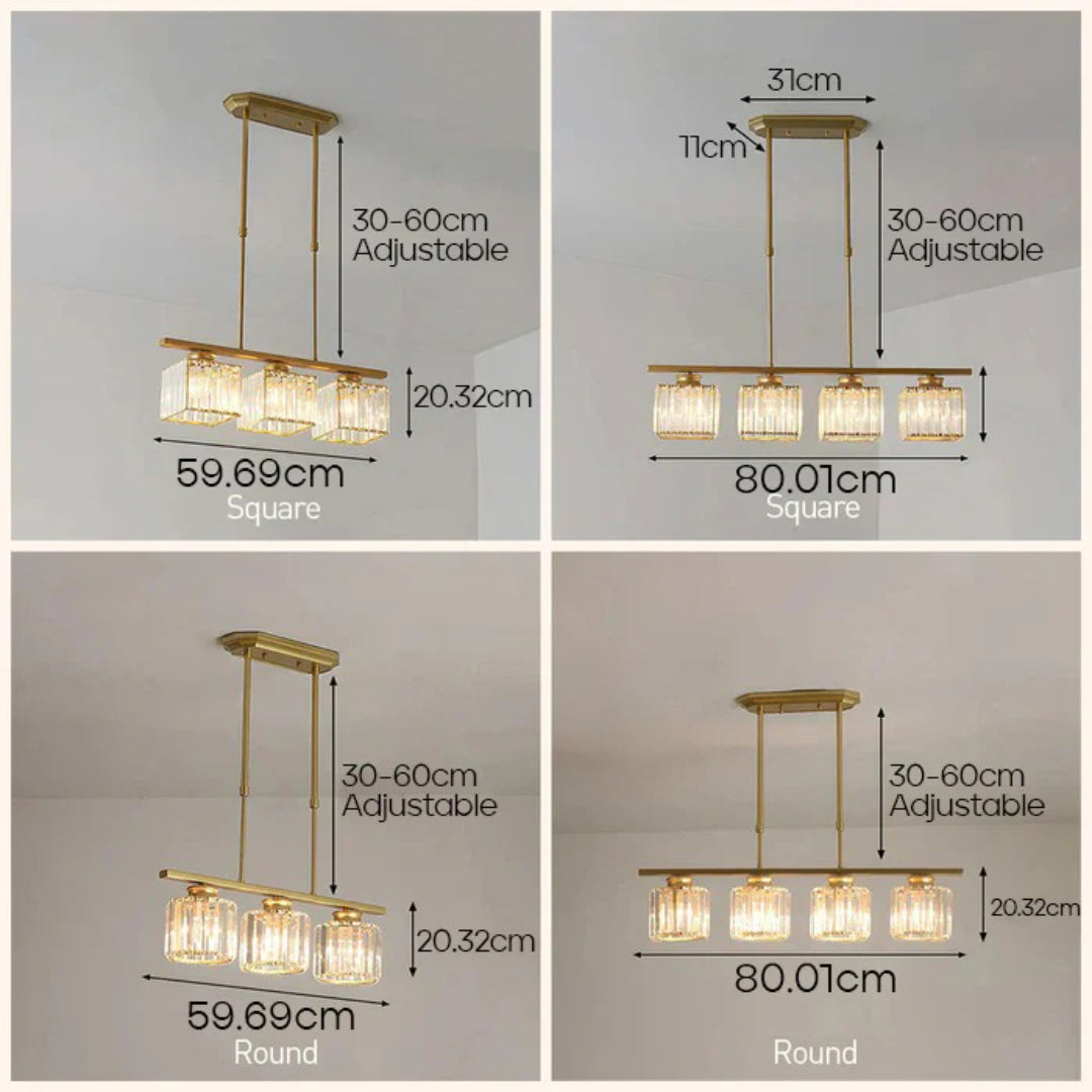 Kristallen Lineaire Hanglamp