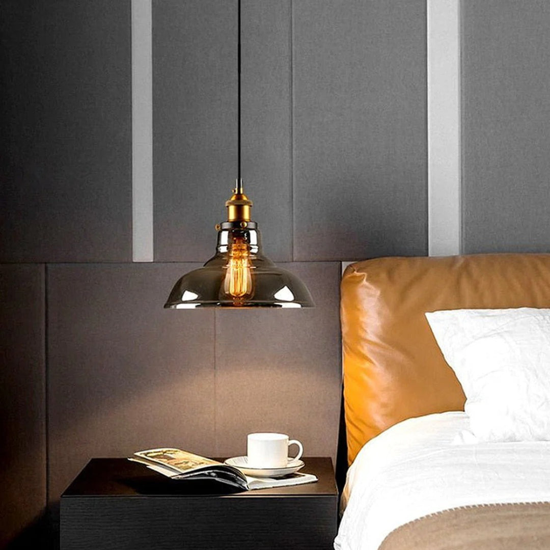 Industriële Glazen Hanglamp