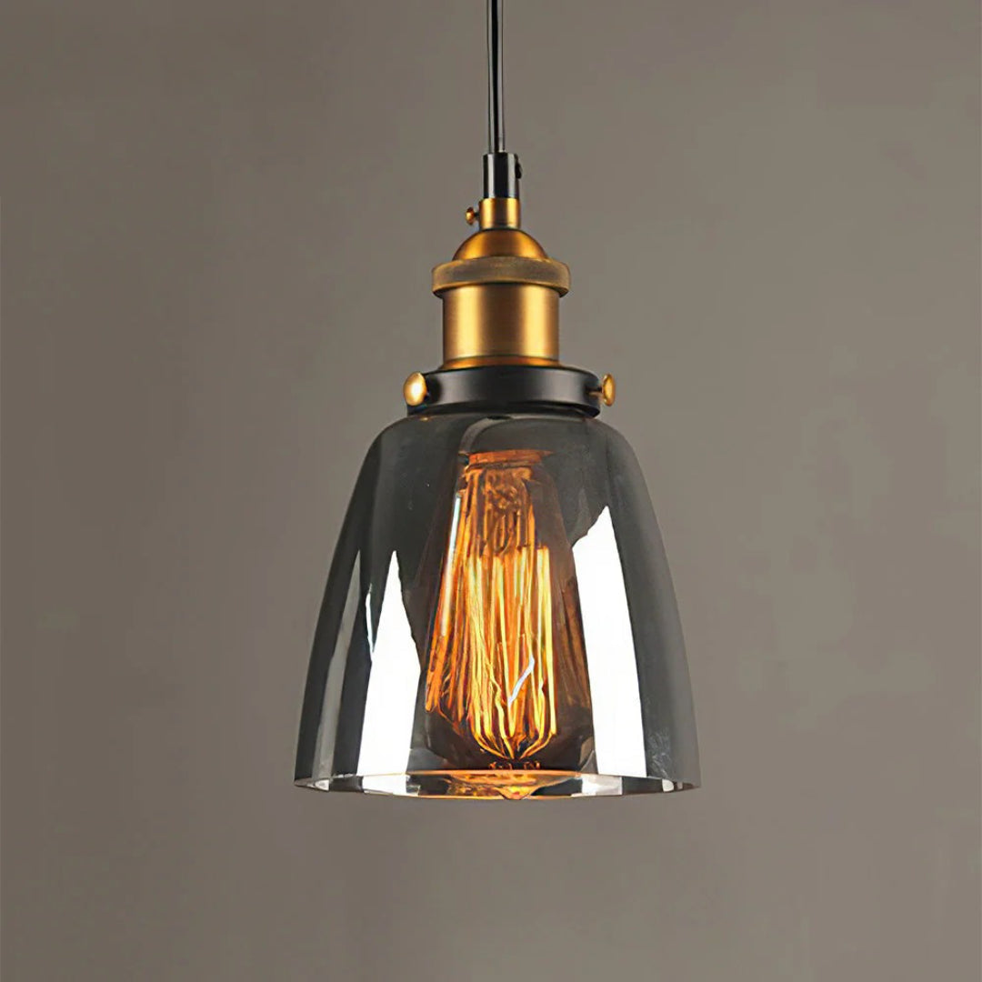 Industriële Glazen Hanglamp