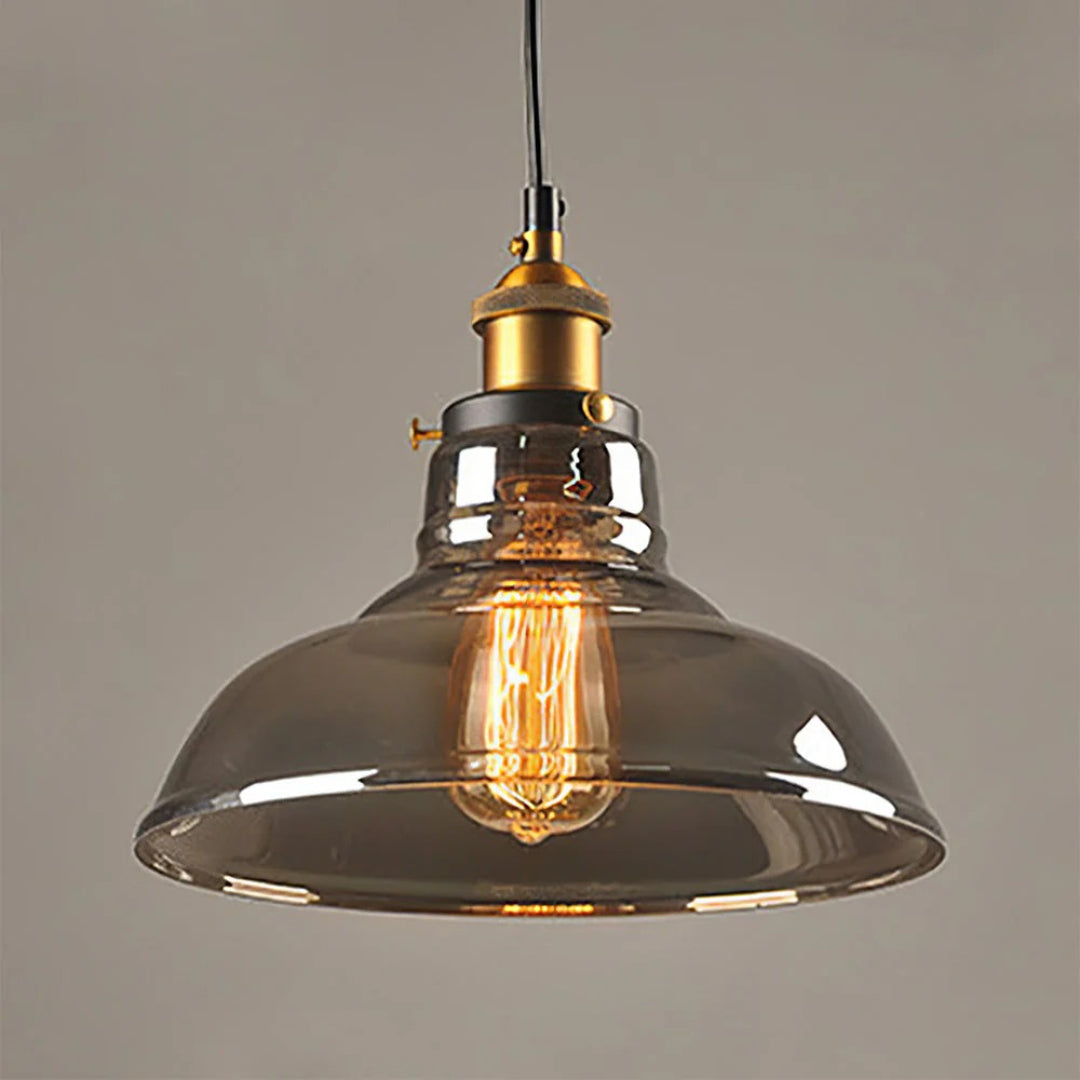 Industriële Glazen Hanglamp
