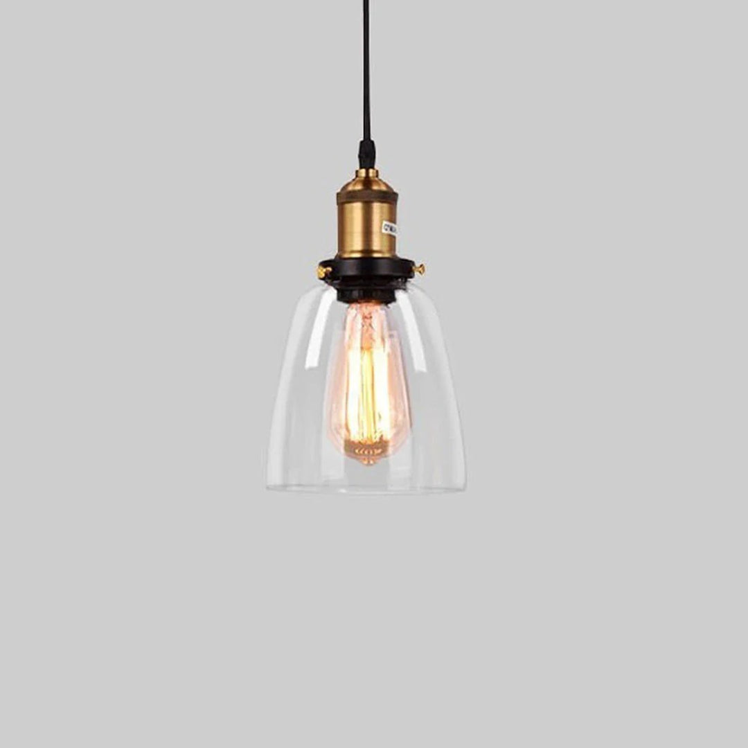Industriële Glazen Hanglamp
