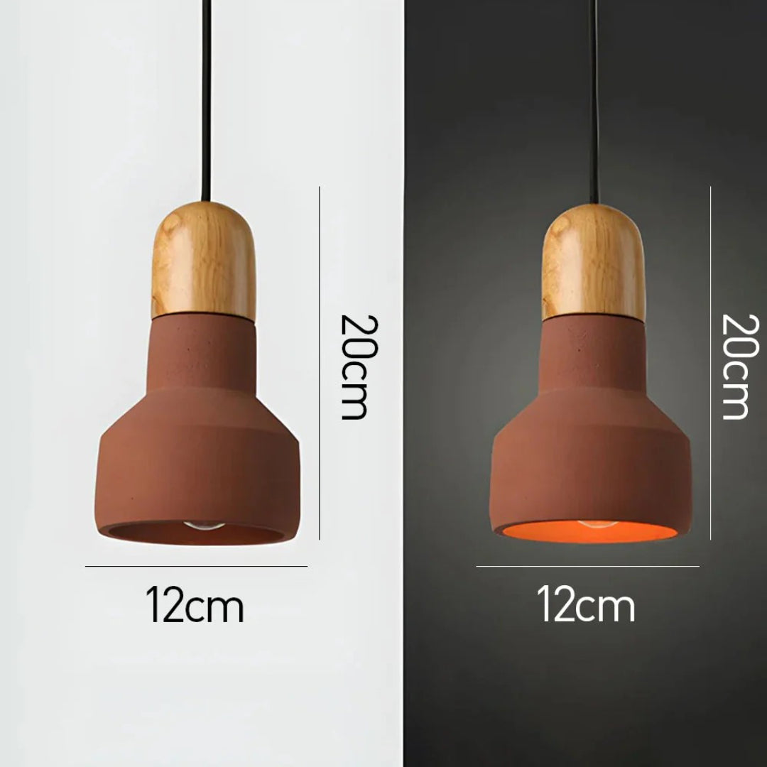 Industriële Houten Hanglamp