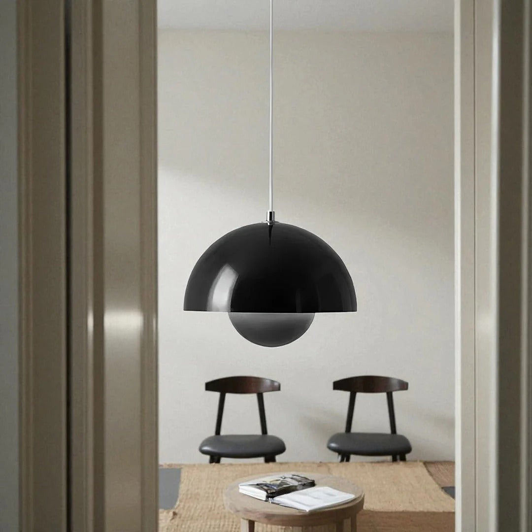 Scandinavische metalen hanglamp