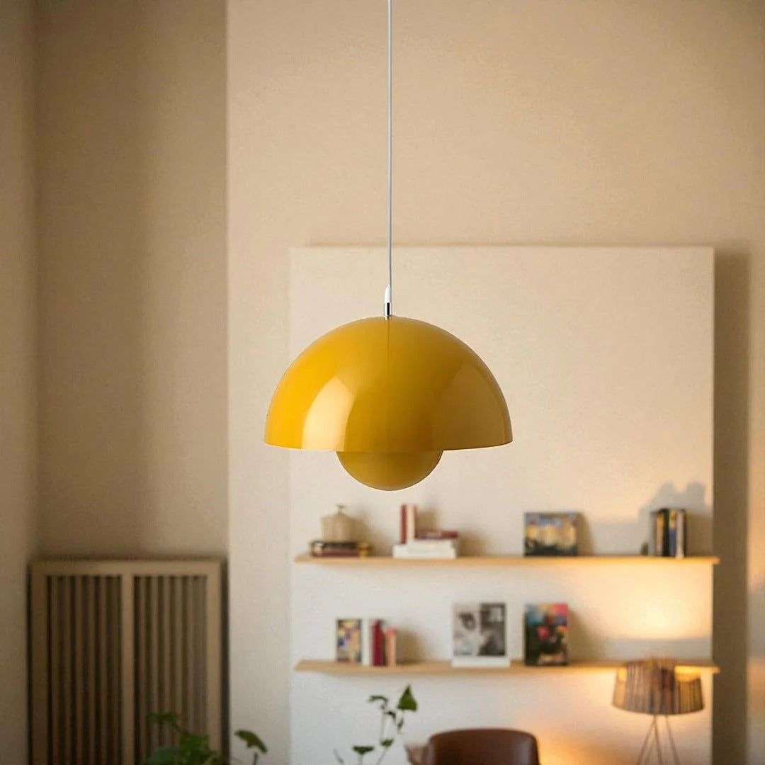 Scandinavische metalen hanglamp