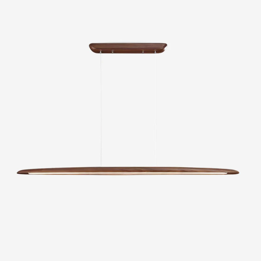 Japandi Houten Lineaire Hanglamp