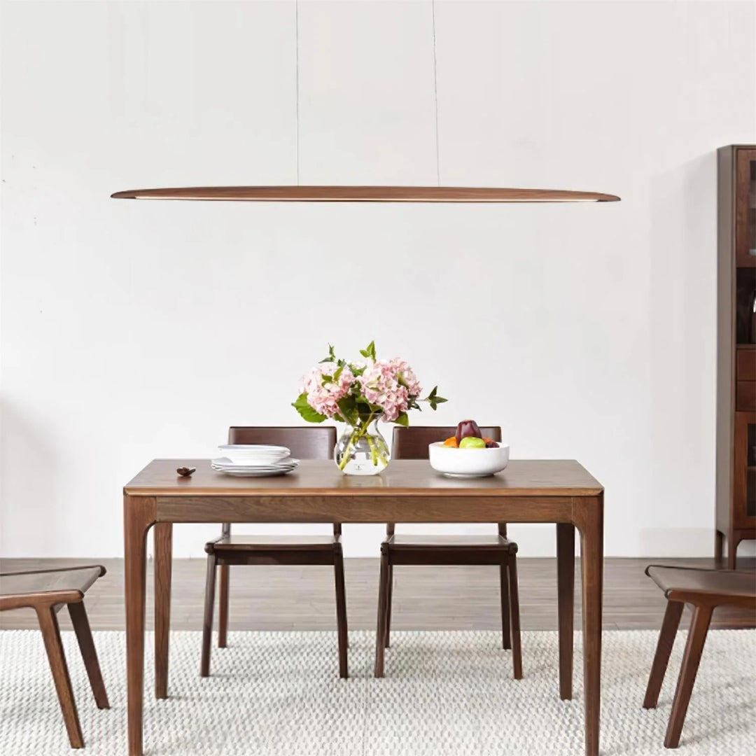 Japandi Houten Lineaire Hanglamp