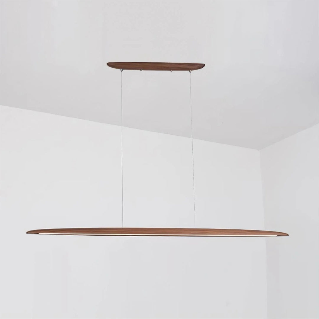 Japandi Houten Lineaire Hanglamp