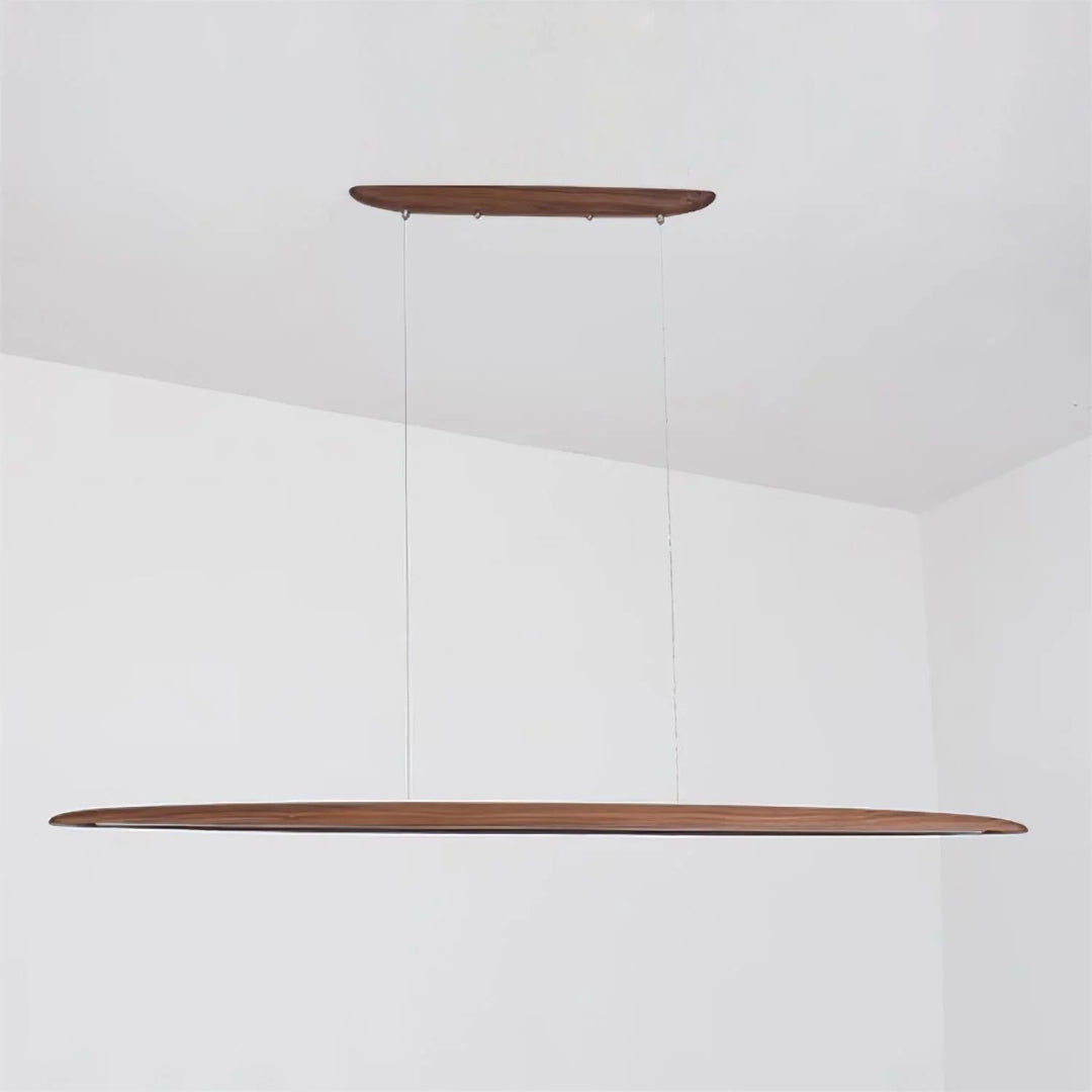 Japandi Houten Lineaire Hanglamp