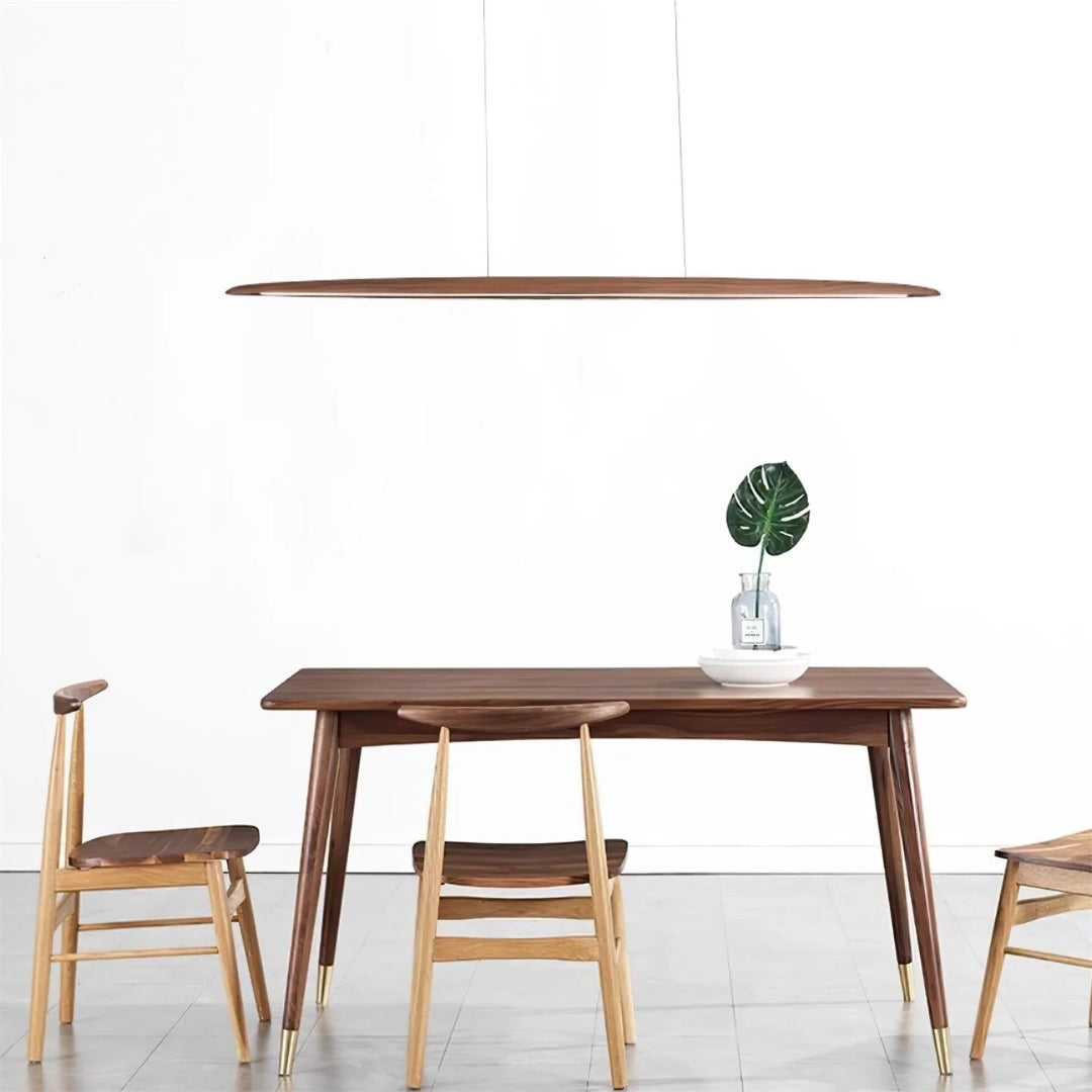 Japandi Houten Lineaire Hanglamp